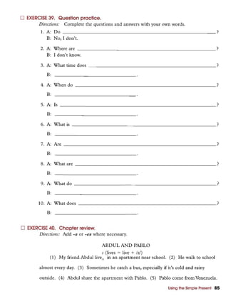 Basic English Grammar (3rd edition)