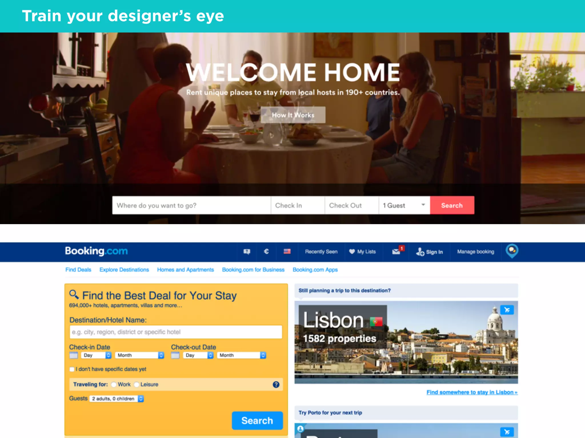 Train your designer’s eye
 