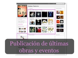 Publicación  de  últimas  
   obras  y  eventos
 