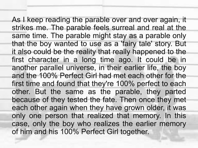 Between True Love, Fate and Reality in Haruki Murakami's "On Seeing the