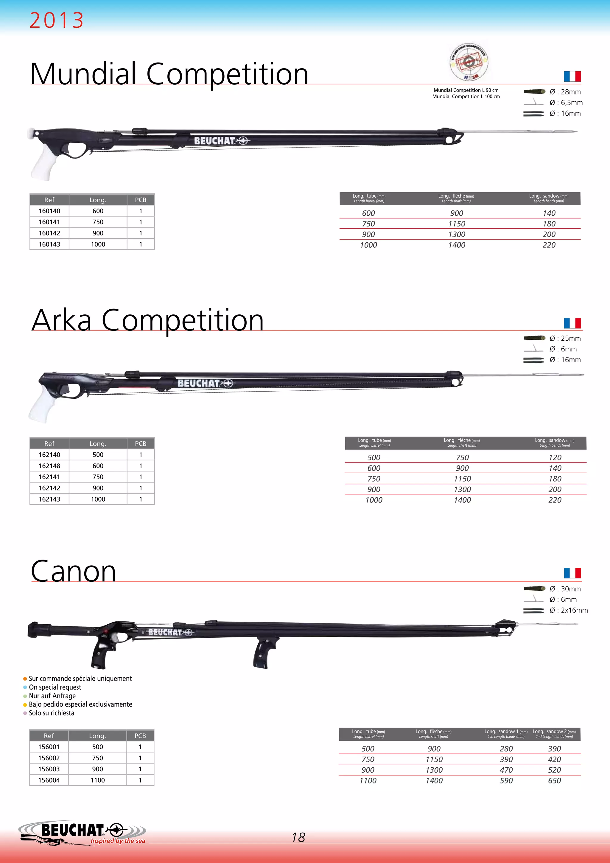 Beuchat 2013 Spearfishing Catalogue PDF