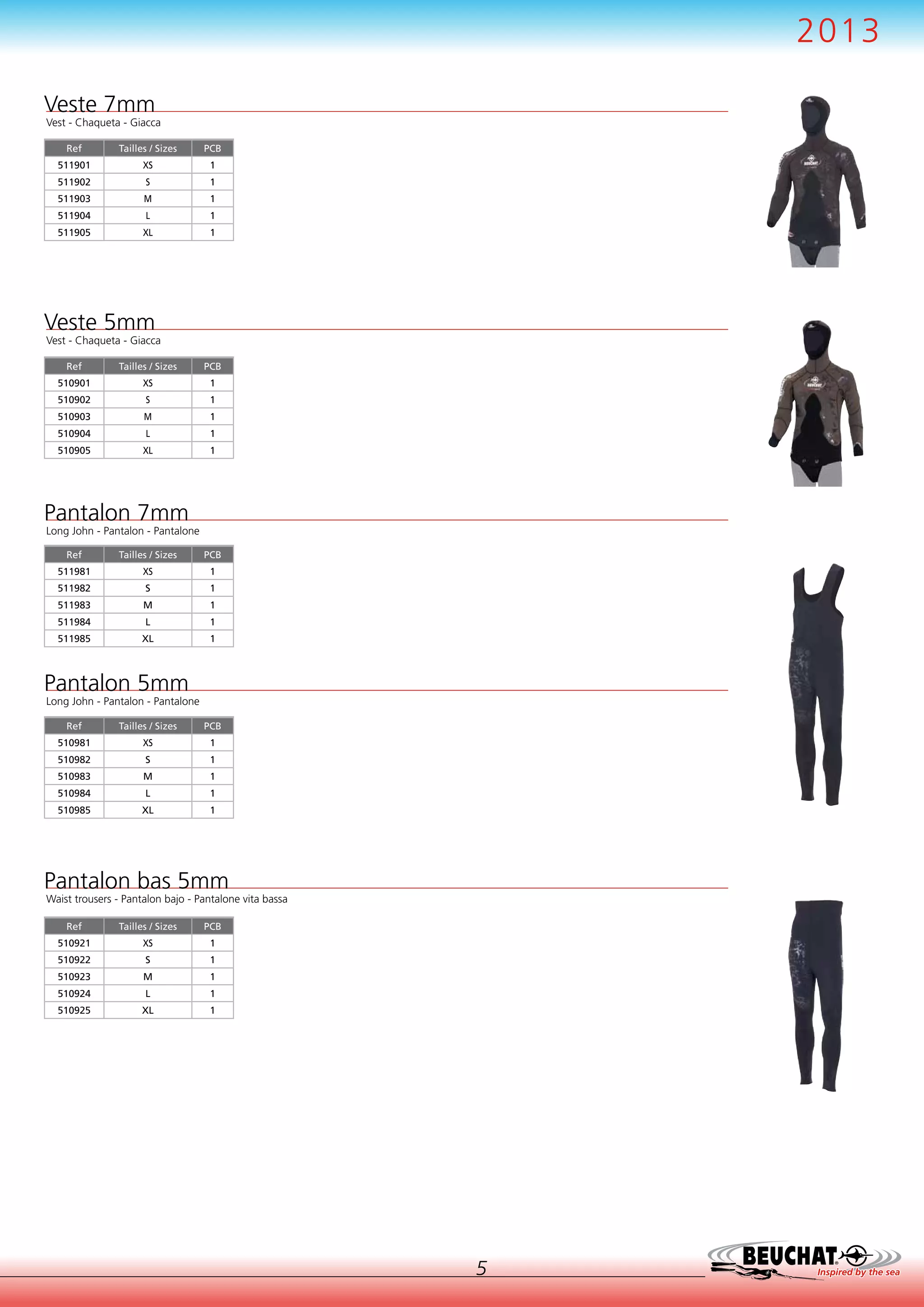 Beuchat 2013 Spearfishing Catalogue PDF