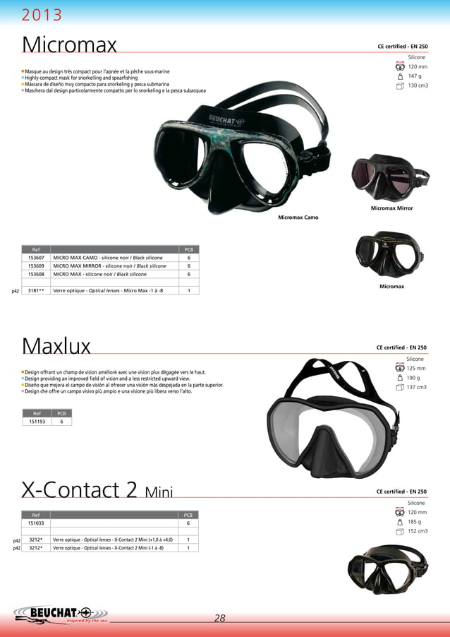 Beuchat 2013 Spearfishing Catalogue PDF