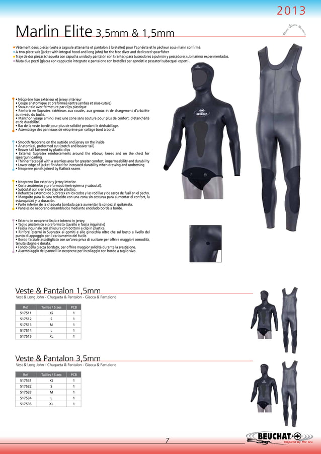Beuchat 2013 Spearfishing Catalogue PDF