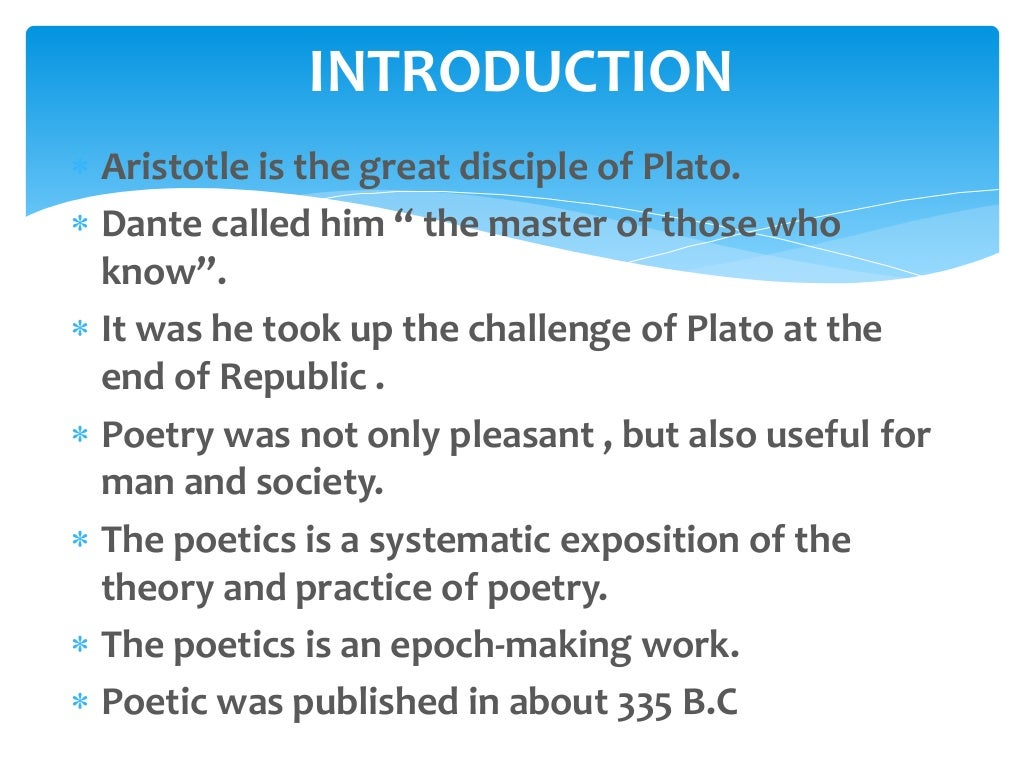 Aristotle's Poetics