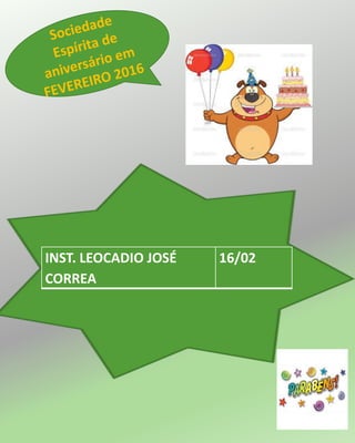 INST. LEOCADIO JOSÉ
CORREA
16/02
 