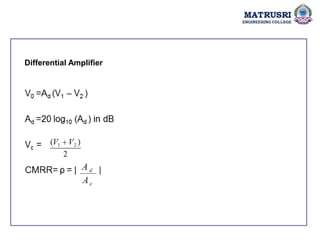 Differential Amplifier
 