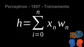 Perceptron - 1957 - Treinamento
 