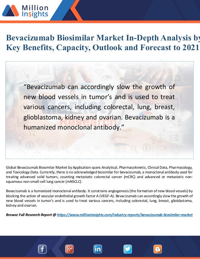 Bevacizumab biosimilar industry 2016 market research report