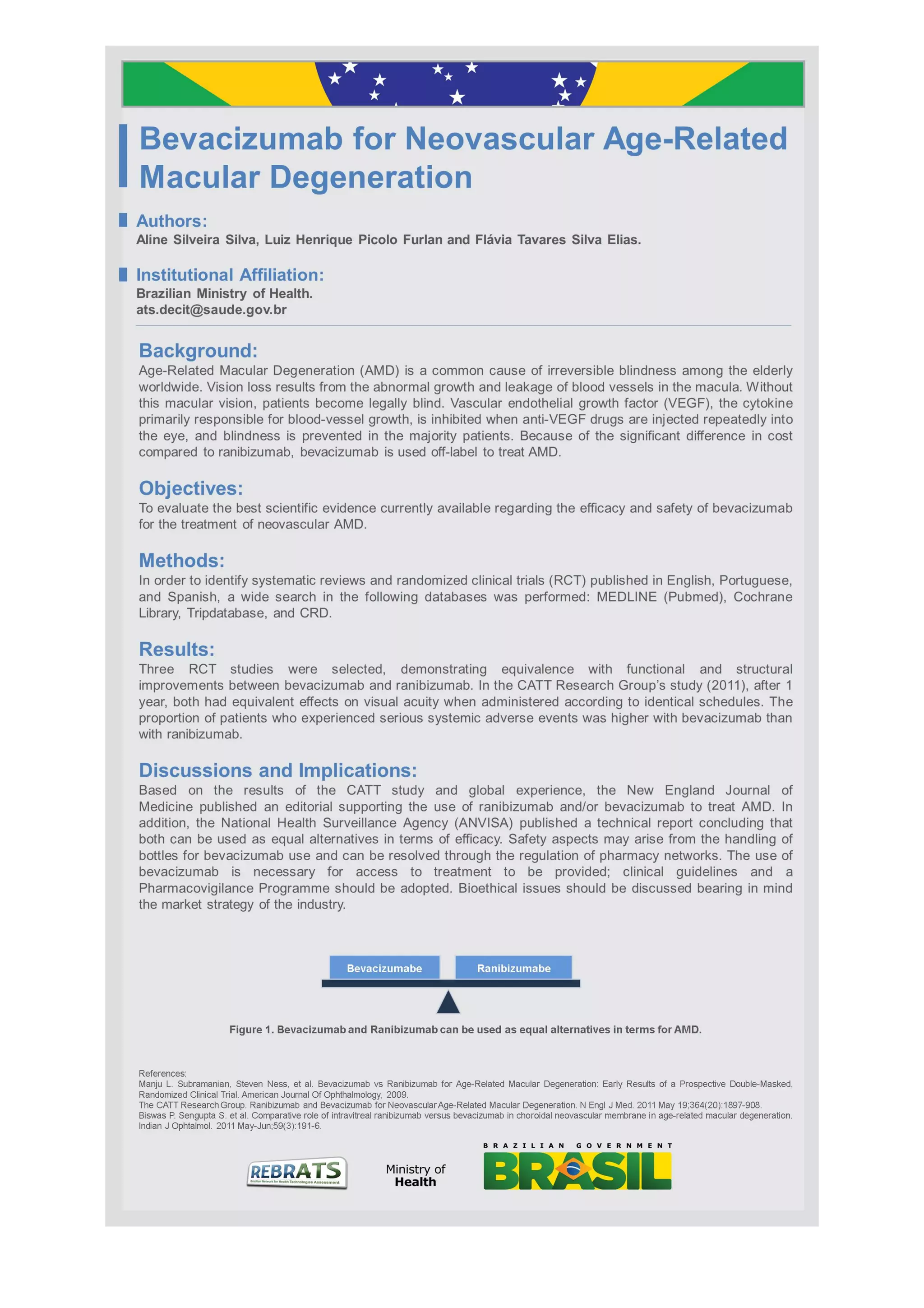 Bevacizumab for neovascular age related macular degeneration | PDF