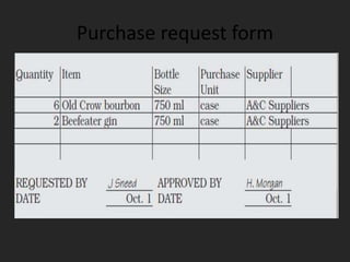 Purchase request form
 