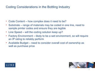 Printing Technology for the Beverage Industry | PPT