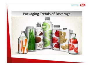 Packaging Trends of Beverage
 