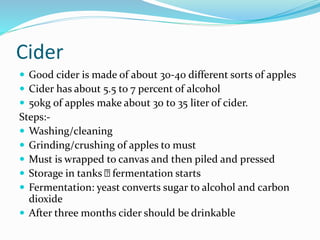 Cider Classification Beverages | PPTX
