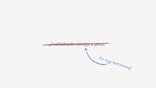 „A vállalkozás csinálja a pénzt.”
Ez egy baromság!
 