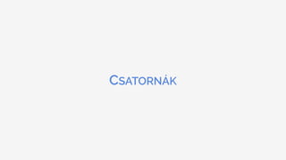 CSATORNÁK
 