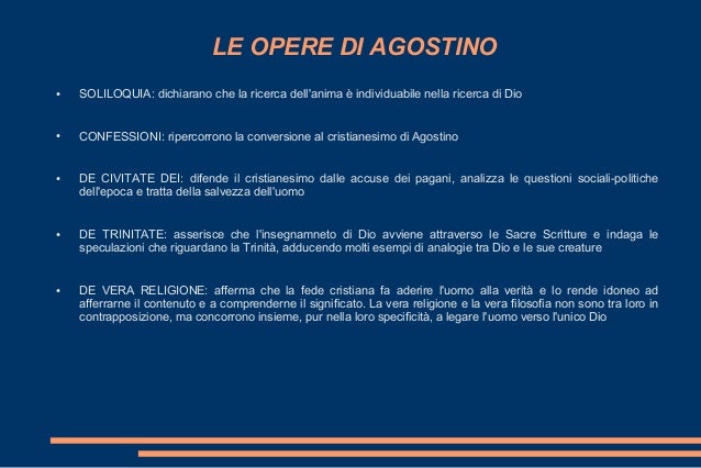 agostino, le opere