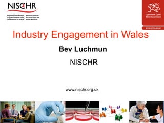Industry Engagement in Wales
         Bev Luchmun
            NISCHR


          www.nischr.org.uk
 