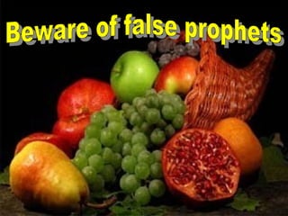 Beware of false prophets 
