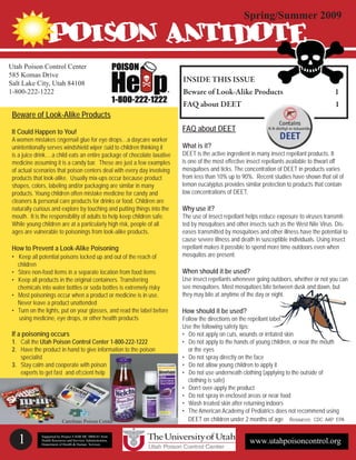 Beware of look alike products faq about deet | PDF