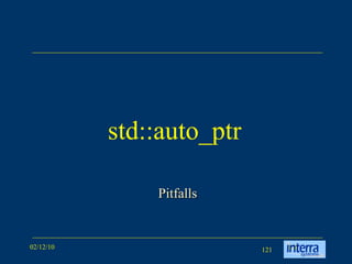 std::auto_ptr Pitfalls 
