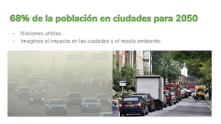 - Naciones unidas
- Imaginen el impacto en las ciudades y el medio ambiente.
 