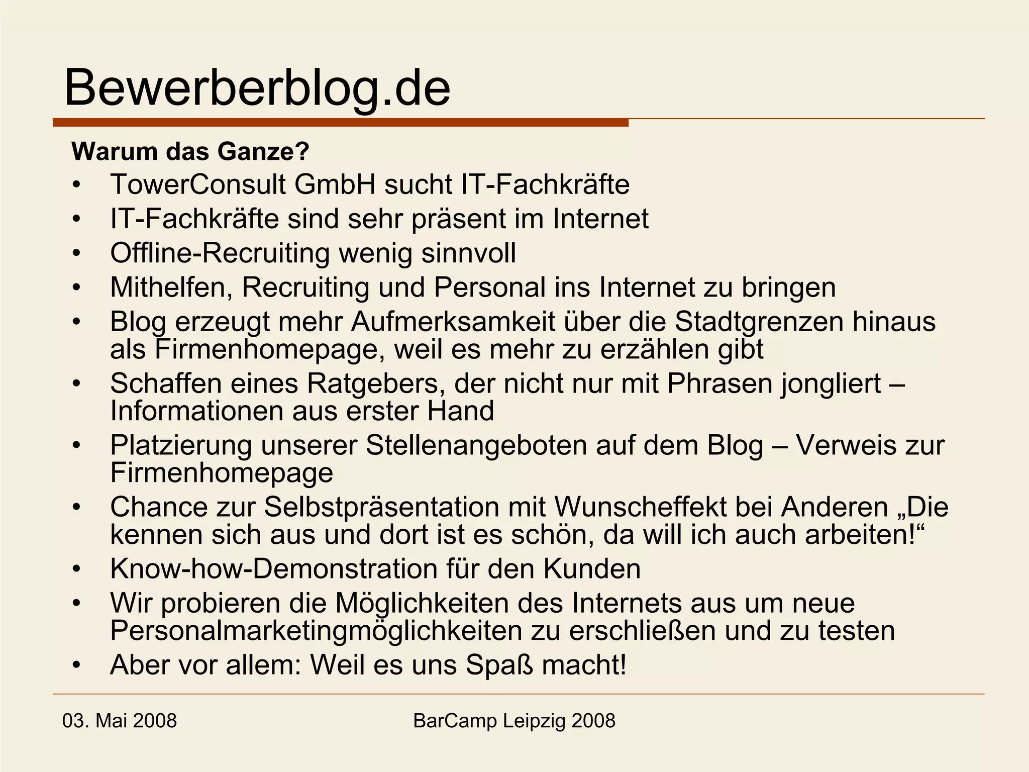 BewerberBlog BC Leipzig