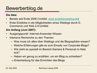 BewerberBlog BC Leipzig