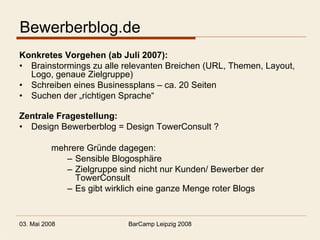 BewerberBlog BC Leipzig
