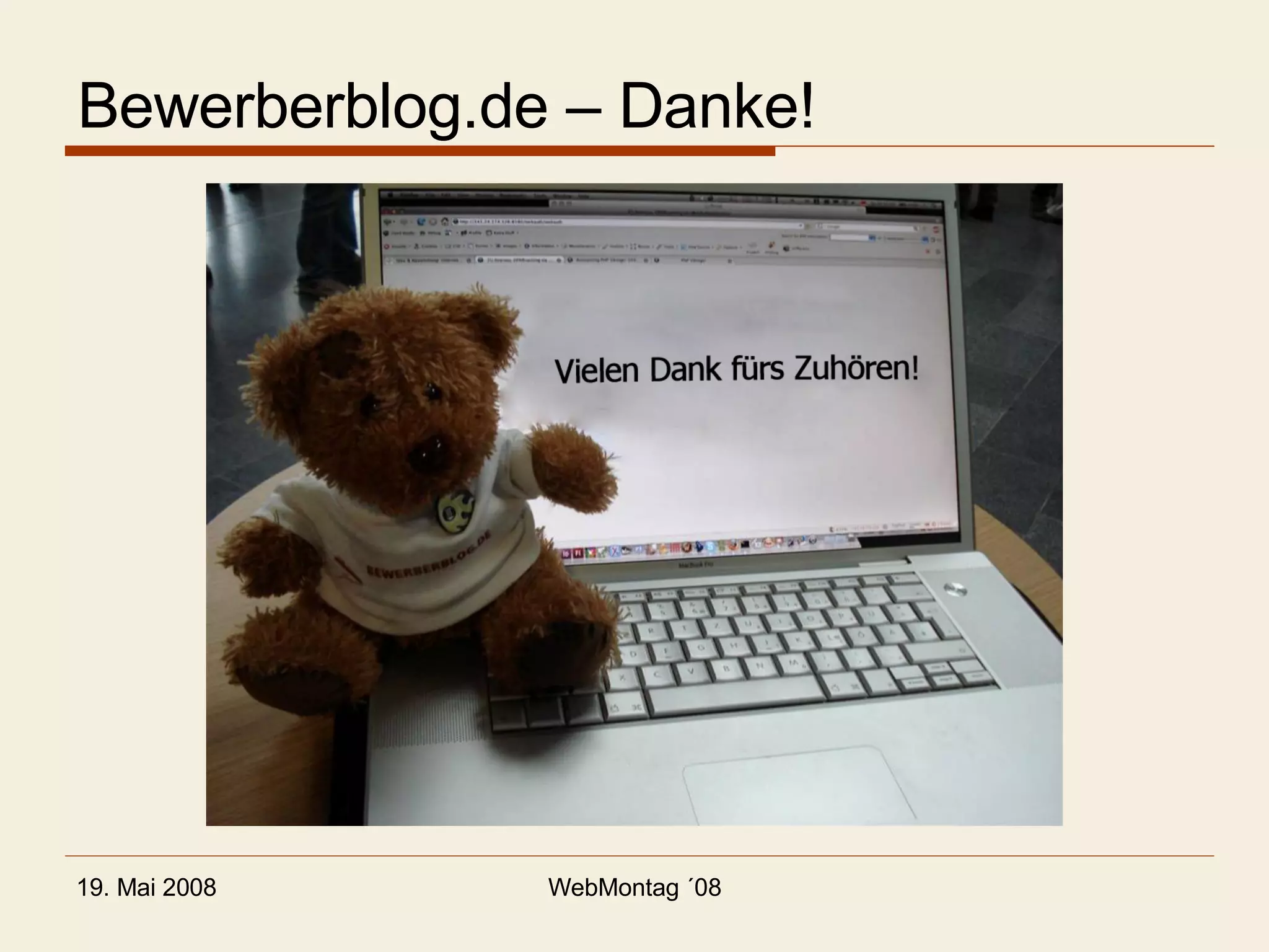 Bewerberblog.de – Danke! 