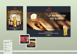 Brauerei honer
Bierbrauerei
Auftrag
Markteinführung „Sportweisse“
Umsetzung
„Weisse“ Kampagne
leistung
Plakate, Kastenstecker, Bild-
kompositionen, Headlines,
Diverses
 