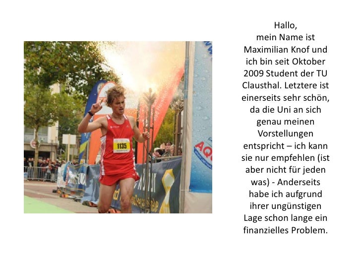 hallomein name ist maximilian knof und ich bin seit oktober 2009 student der tu - Tu Clausthal Bewerbung hallomein name ist maximilian knof und ich bin seit oktober 2009 student der tu - Tu Clausthal Bewerbung