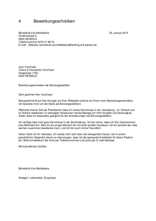 4 bewerbungsschreiben bndicte van melkebeke 23 januar 2015 houtemstraat 9 9550 herzele telefonnummer 0476 31 - Paulus Lebenslauf 4 bewerbungsschreiben bndicte van melkebeke 23 januar 2015 houtemstraat 9 9550 herzele telefonnummer 0476 31 - Paulus Lebenslauf