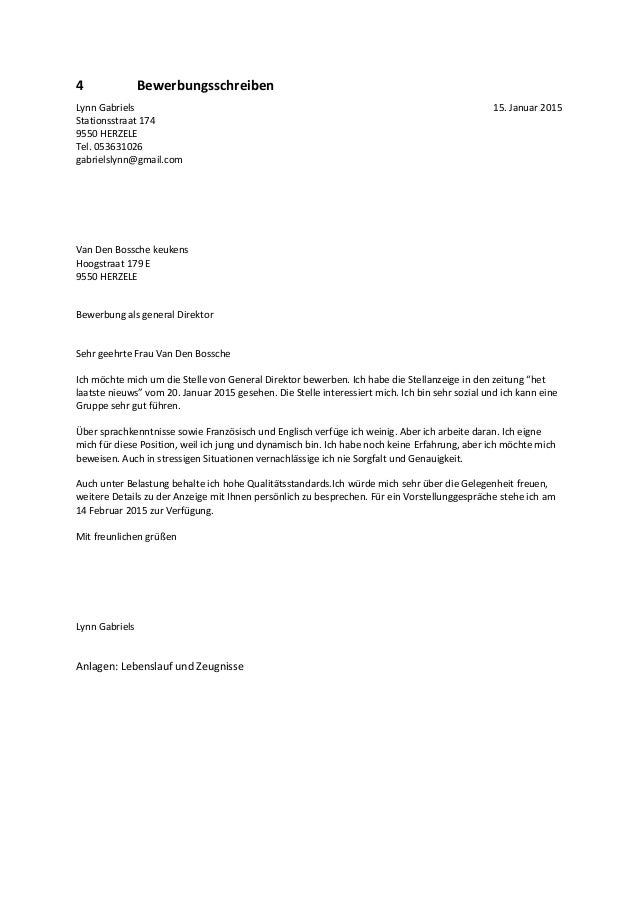 Bewerbungsschreiben Bewerbungsschreiben