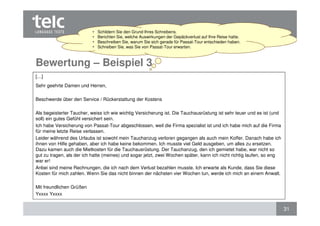 Bewertung des Schriftlichen Ausdrucks: telc Deutsch B1 und telc Deutsch