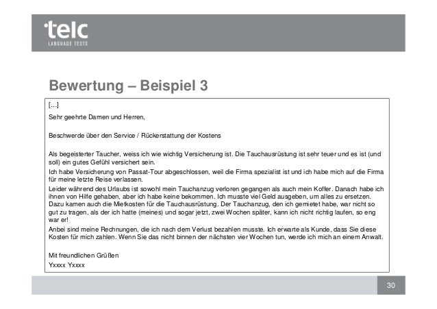 Ich Habe Mein Telc Zertifikat Verloren Bewertung des Schriftlichen Ausdrucks: telc Deutsch B1 und telc Deuts…