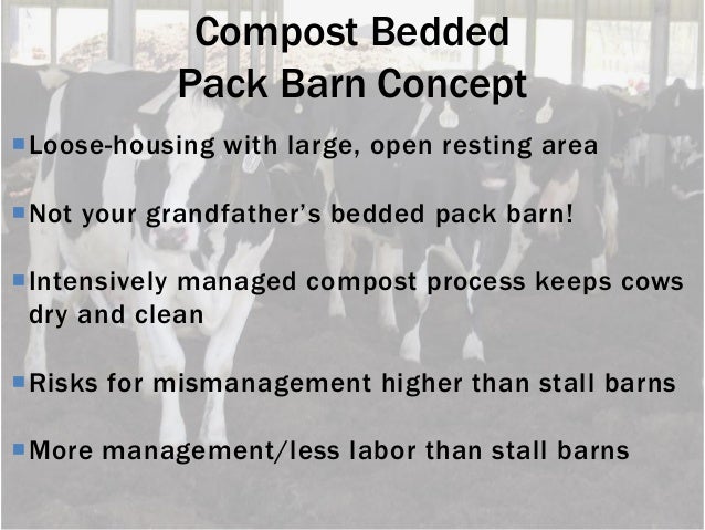 Compost Bedded Pack Barn Design And Management