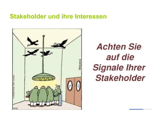 Stakeholder und ihre Interessen
 
