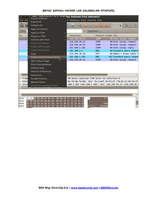 [BEYAZ ŞAPKALI HACKER LAB ÇALIŞMALARI KİTAPÇIĞI]
BGA Bilgi Güvenliği A.Ş. | www.bgasecurity.com | @BGASecurity
 