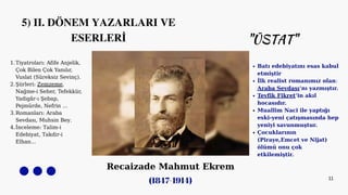 Tanzimat Dönemi Türk Edebiyatı: Dönemler, Yazarlar ve Eserler | PDF