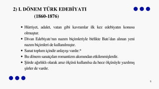 Tanzimat Dönemi Türk Edebiyatı: Dönemler, Yazarlar ve Eserler | PDF