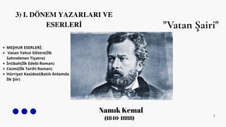 Tanzimat Dönemi Türk Edebiyatı: Dönemler, Yazarlar ve Eserler | PDF