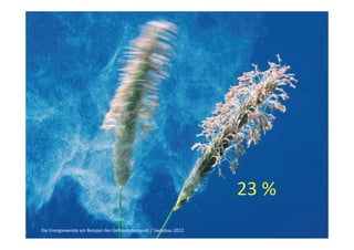 23 %
Die Energiewende am Beispiel des Gebäudebestands / Swissbau 2012    www.minergie.ch
 