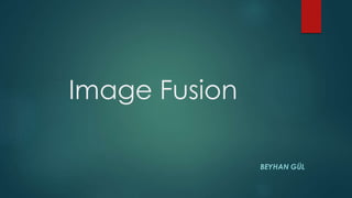 Image Fusion 
BEYHAN GÜL 
 