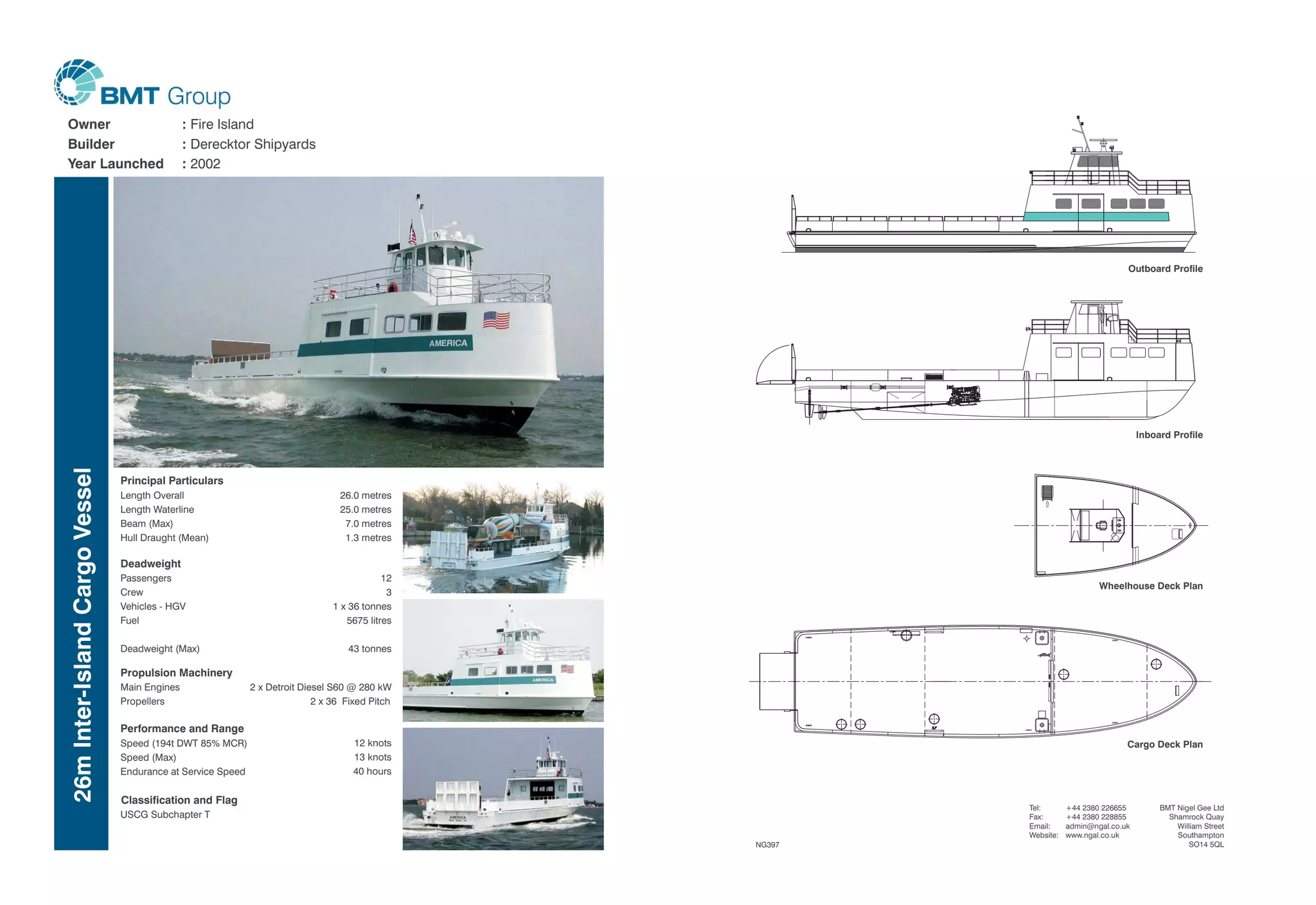BMT VESSEL DESIGN PORTFOLIO