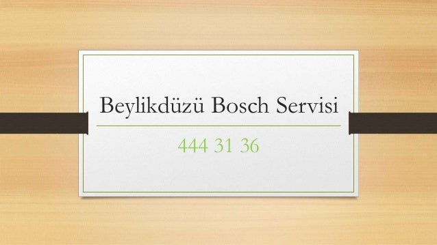Bakırköy bosch servisi