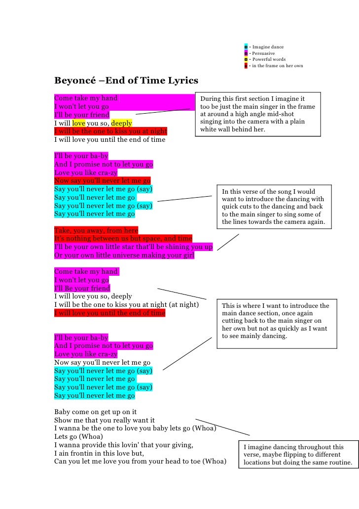 Until The End Of Time Beyonce Lyrics Beyoncé Annotated End Of Time Lyrics of my music video