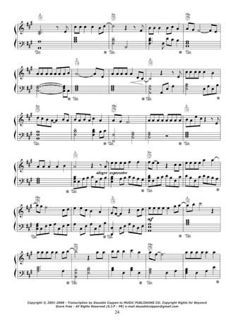 24
 
 
 
 
 
 
Copyright © 2001-2008 - Transcription by Deusdet Coppen to MUSIC PUBLISHING CO. Copyright Rights for Beyoncé
Score Free - All Rigths Reserved (S.J.P - PR) e-mail deusdetcolppen@gmail.com
 