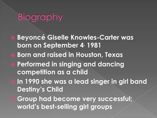 Beyonce knowles | PPTX