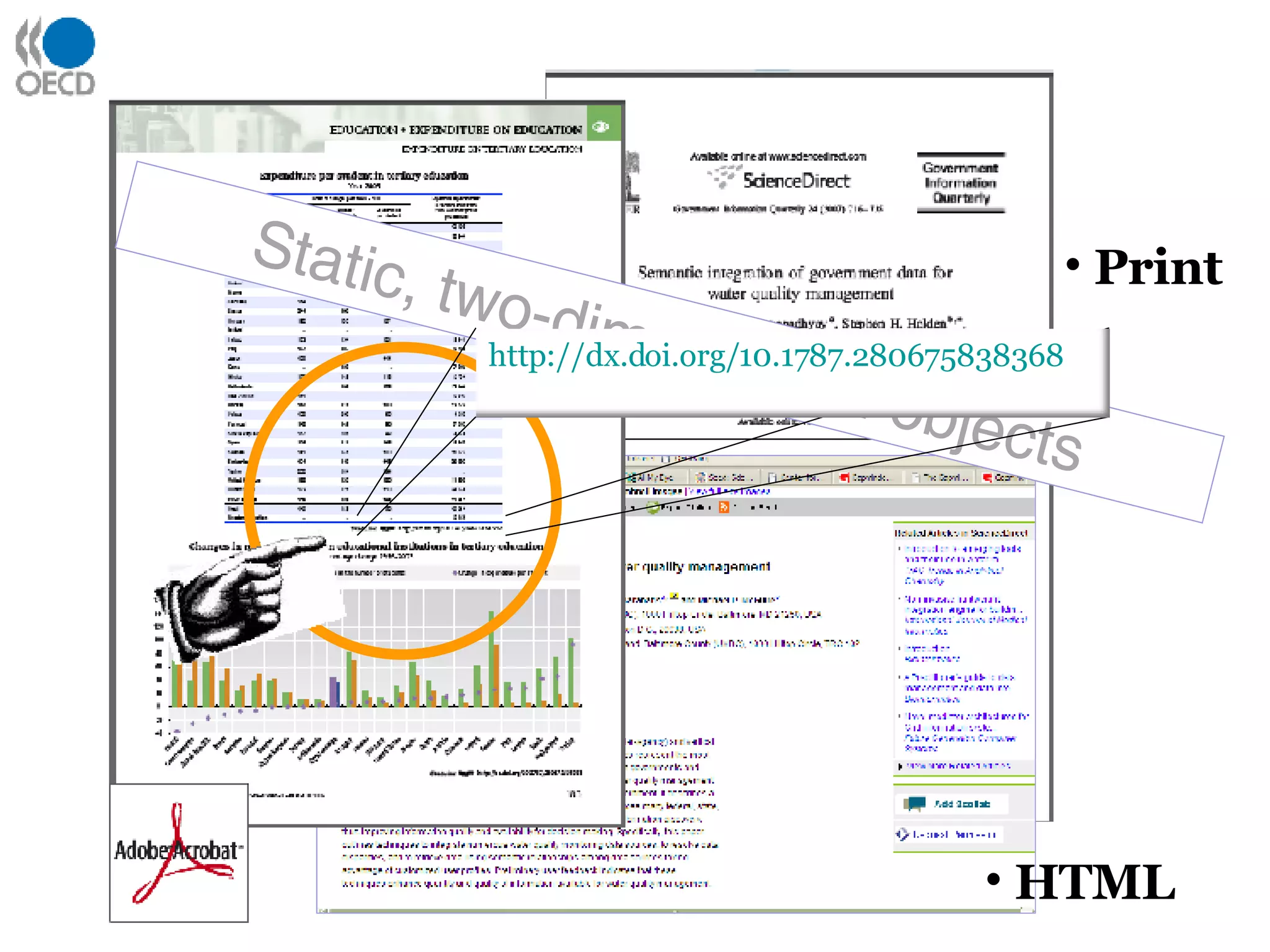 Print Static, two-dimensional objects HTML http://dx.doi.org/10.1787.280675838368